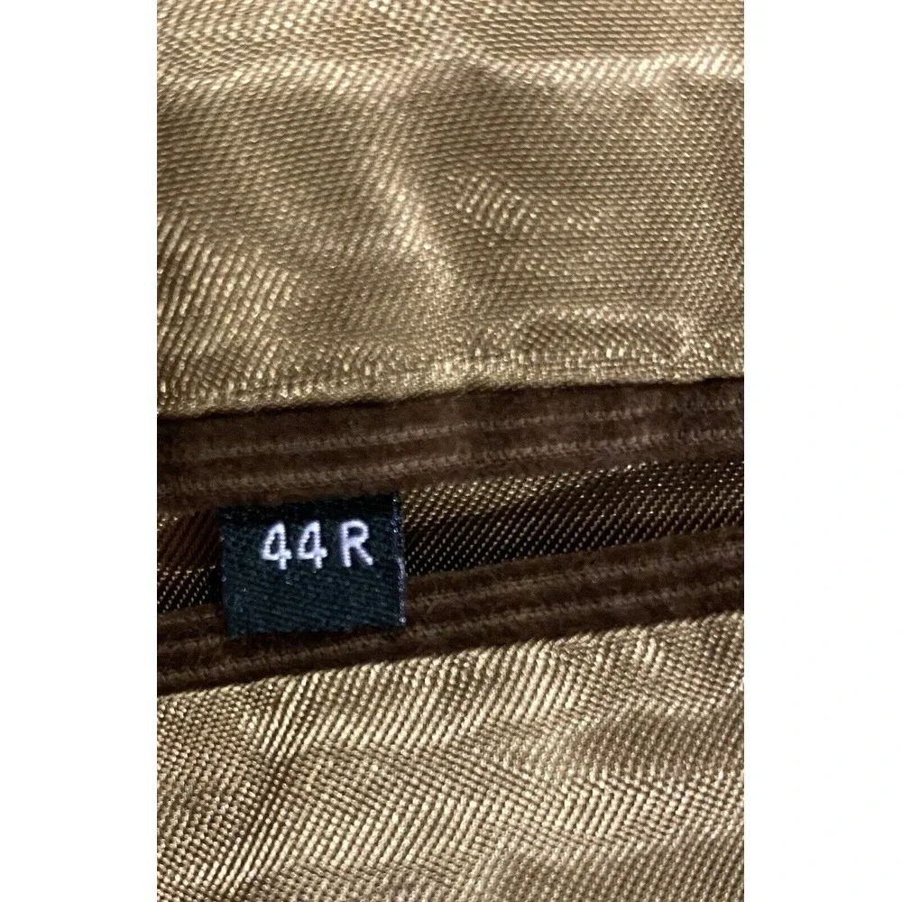 J.Crew Corduroy Blazer Jacket Men's 44R Brown Made In Poland W/ Italian Cashmere